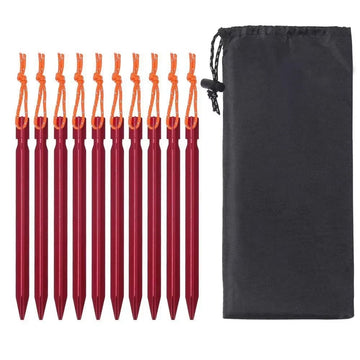 Tent Peg Aluminum Alloy Ground Nail Lightweight Camping Stakes 18cm/7in Length One Person Tent Accessories